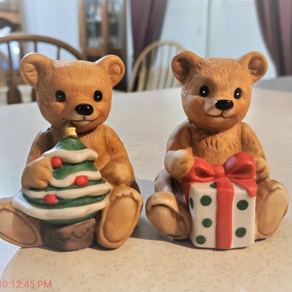Homco Other - Vintage Homco # 5505 Set Of 2 Sitting Christmas Be